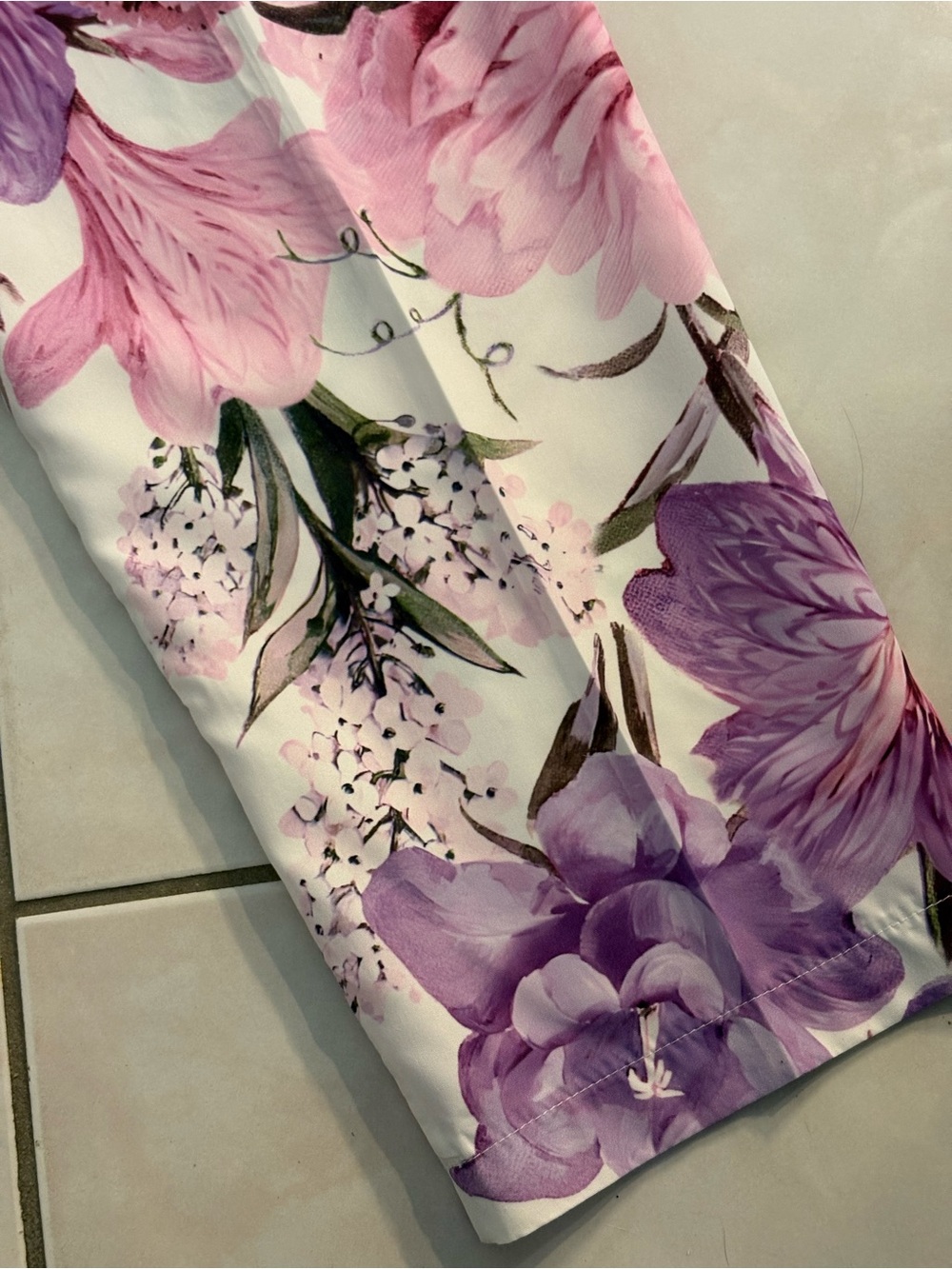 Floral Lounge Pants - Pink & Purple - Picture 5 of 6